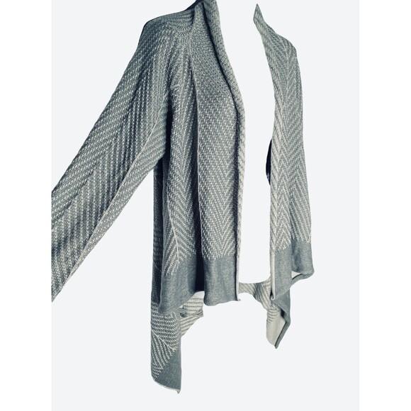 LOGO Lori Goldstein Gray Cardigan Sweater - Picture 4 of 6